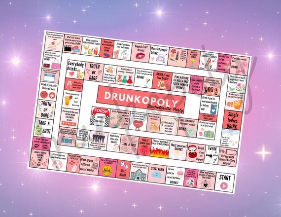 Drunkopoly Bachelorette Party Drinking Game