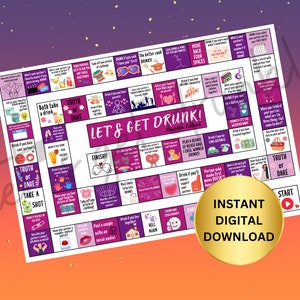LET&#39;S GET DRUNK! Couples Edition *Digital Download* Drinking Game, Party Game, Couples Game, Game Night, Wedding Gift, Night In