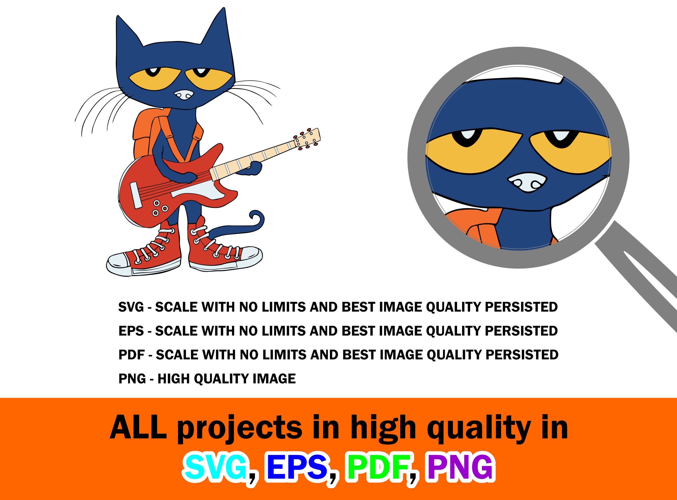 Pete The Cat Svg Free