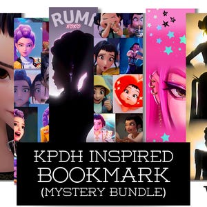 KPDH Mystery Bookmark Bundle – Laminated 2x7in Fantasy Bookmarks, Kpop Merch, Book Lover Gift, Supernatural Reading Accessory
