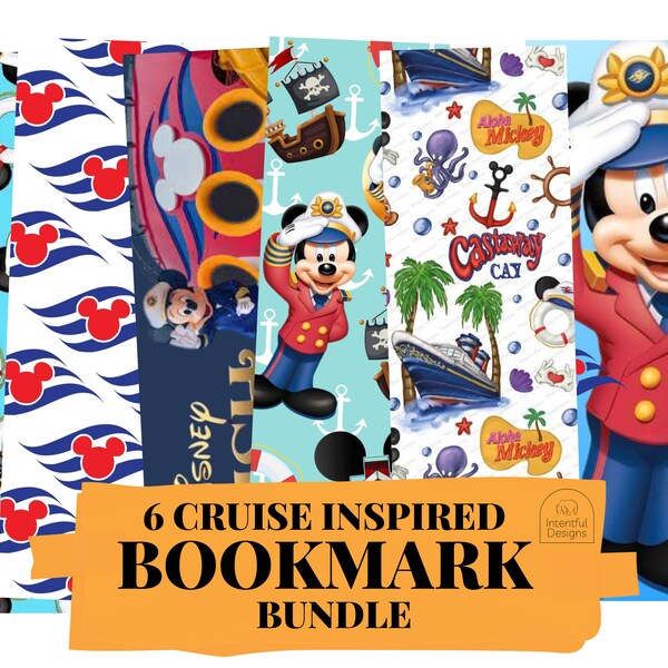 Cruise Inspired Bookmark Bundle, Fish Extender Gifts, Laminated Bookmark Set, Pixie Dust Gifts