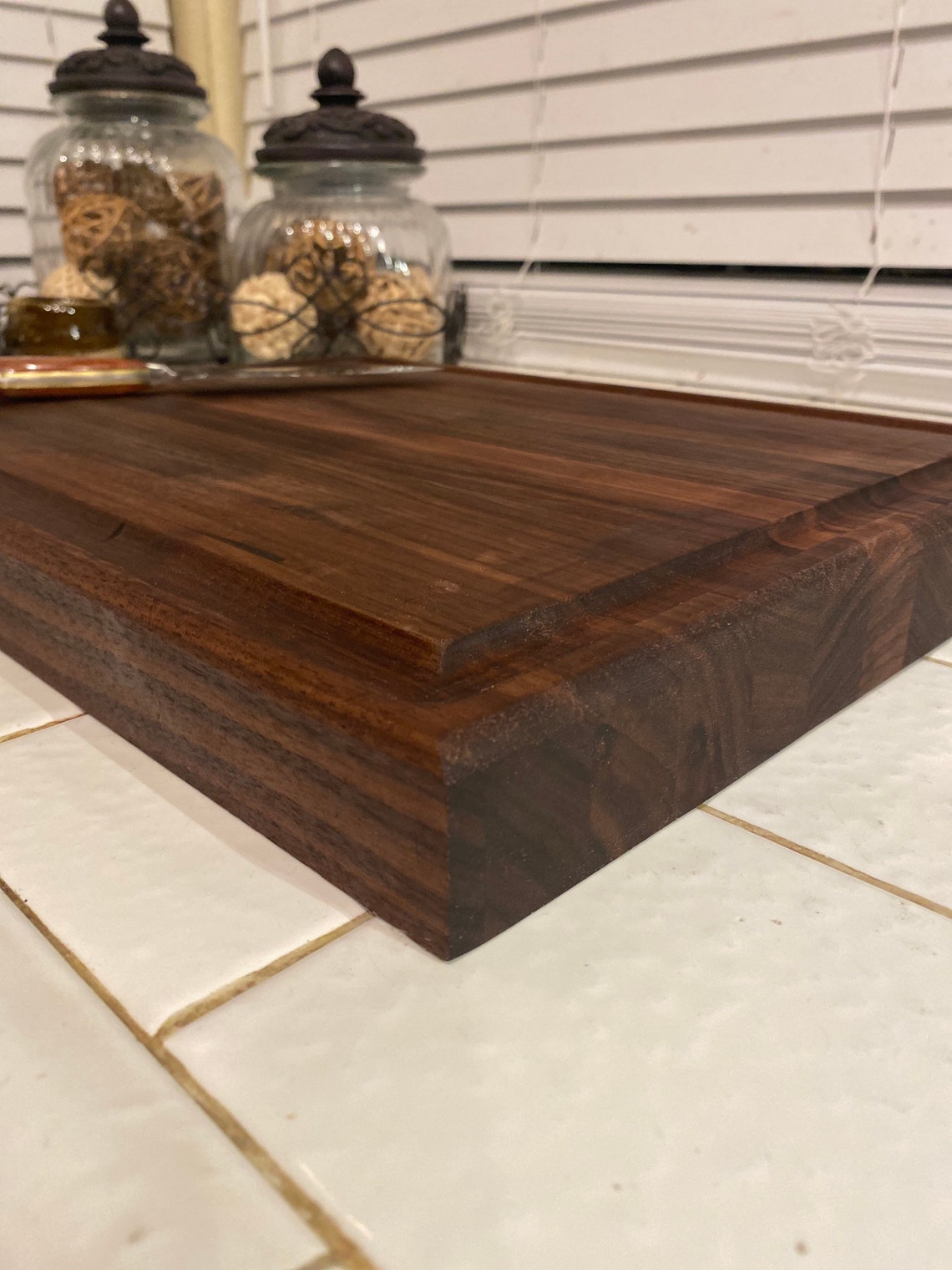 Edge Grain Walnut Butcher Block Etsy