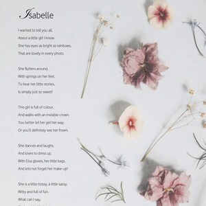 Personalised handwritten poem as a gift!