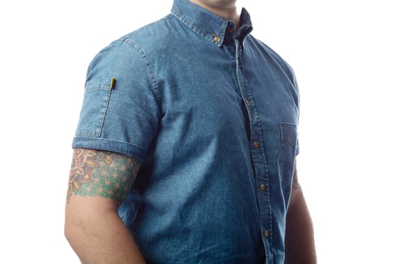 Denim chef shirt best sale