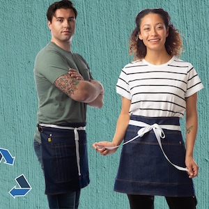 Sustainable GIfts I Denim Apron with pockets I