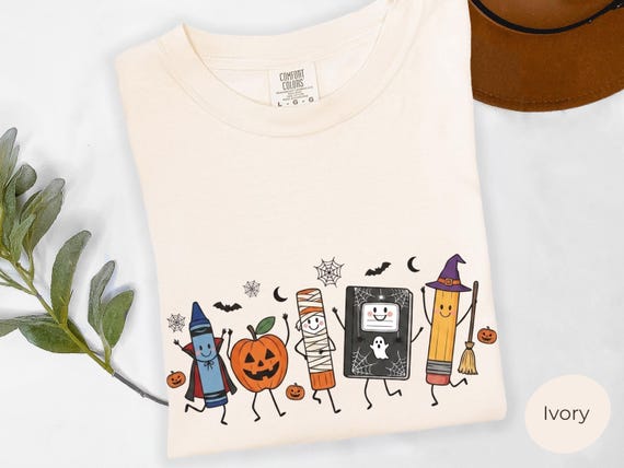 Halloween Teacher Shirt, Comfort Colors Funny Teacher Life Shirt, Back To School Gift, Preschool Teacher School Supplies T-shirt, Spooky Tee
