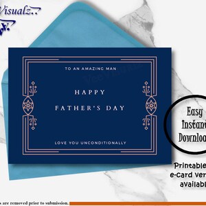 Tarjeta del Día del Padre, Tarjeta Hermosa, Tarjeta Digital del Día del Padre, Tarjeta Electrónica, Tarjeta Personalizada, Tarjeta Imprimible, Tarjeta de Felicitación, Descarga Digital, Feliz FD