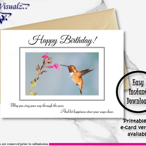 Carte d'anniversaire| Carte imprimable| FlowerCard| Carte d'anniversaire pour ami, famille| Cadeau d'anniversaire| Carte significative| Téléchargement numérique| Belle carte|E-carte