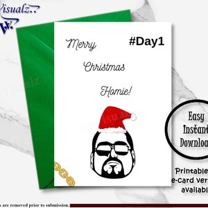 Vriend kerstkaart, kerstkaart Homie, afdrukbare kaart, kerst ECard, kerstkaart, Homie, kerstkaart vriend, kerstcadeau