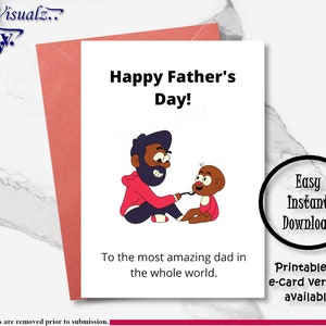 Biglietto per la festa del papà, Biglietto stampabile, Biglietto significativo, Biglietto elettronico, Bellissimo biglietto, Biglietto carino per la festa del papà, Regalo per la festa del papà, Biglietto per la festa del papà, Papà