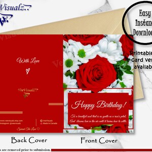 Verjaardagskaart| Afdrukbare kaart| Mooie kaart|Verjaardagskaart voor vriend, familie|Verjaardagscadeau|Betekenisvolle kaart|Digitale download|E-card|FlowerCard