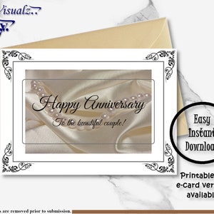 Tarjeta de aniversario/Tarjeta de pareja hermosa/Tarjeta de felicitación/Regalo de boda/ Tarjeta de boda/Descarga digital/Tarjeta hermosa/Tarjeta electrónica/Tarjeta imprimible