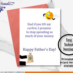 Tarjeta del Día del Padre, Tarjeta divertida, Tarjeta digital del Día del Padre, Tarjeta personalizada, Tarjeta imprimible, Tarjeta de felicitación, Tarjeta de broma, Tarjeta de humor, Tarjeta electrónica, Tarjeta de soborno