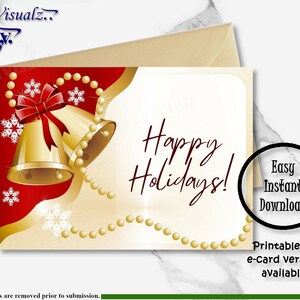 Biglietto di buone feste, Biglietto stampabile, E-Card, Buon Natale, Bellissimo biglietto, Biglietto di auguri, Stagione delle vacanze, Buone vacanze, Natale