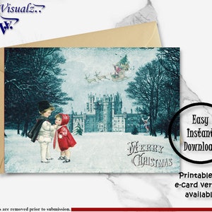 Biglietto di Natale, Biglietto stampabile, Biglietto carino, Bellissimo biglietto, E-Card, Buon Natale, Biglietto di auguri, Stagione festiva, Biglietto di buon Natale