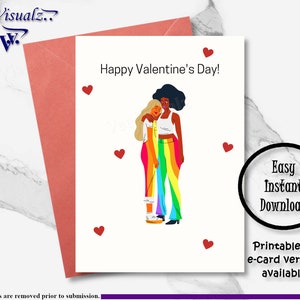LGBT Valentines Day Card, Printable Card, Valentines Day Card, LGBT Card, lgbt Valentine ECard, LGBT Valentines Day,lgbt valentine gift