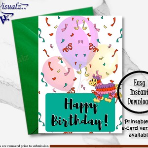 Kid Birthday Card, Printable Card, Birthday Card for Kids, Happy Birthday Card, Birthday Ecard, Birthday Gift Kids,Gift for Kid,Birthday Kid