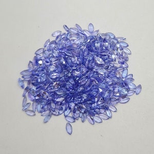 2.5*5 MM Marquise 25 Pcs Tanzanite Cut Stone, Natural Tanzanite Gemstone, Faceted Tanzanite Calibrated Size Loose Stone for Jewelry Making.