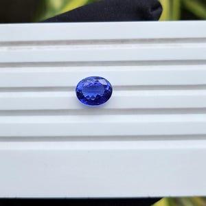 10.6x8.5 MM Tanzanite Cut Stone, 3.50 Carat Oval Cut Tanzanite Gemstone, Eye Clean Natural Faceted Tanzanite Loose Stone For Jewelry Making.