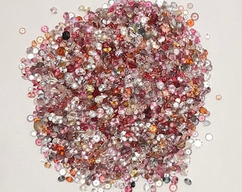 Multi Spinel Gemstone, 1.5-2mm Round Faceted, Loose Stone
