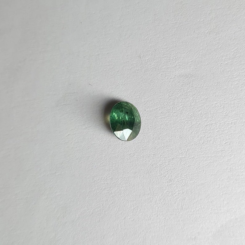 46mmOval Green Sapphire Cut Stone, Natural Green Sapphire Gemstone, Australian Green Sapphire Loose Stone For Jewelry Making. image 2