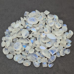 100 Pcs AAA Rainbow Moonstone Faceted~ Moonstone Faceted~ Natural Moonstone Cut stone~ Moonstone Loose Stone~ Moonstone Cut~ AAA Moonstone.