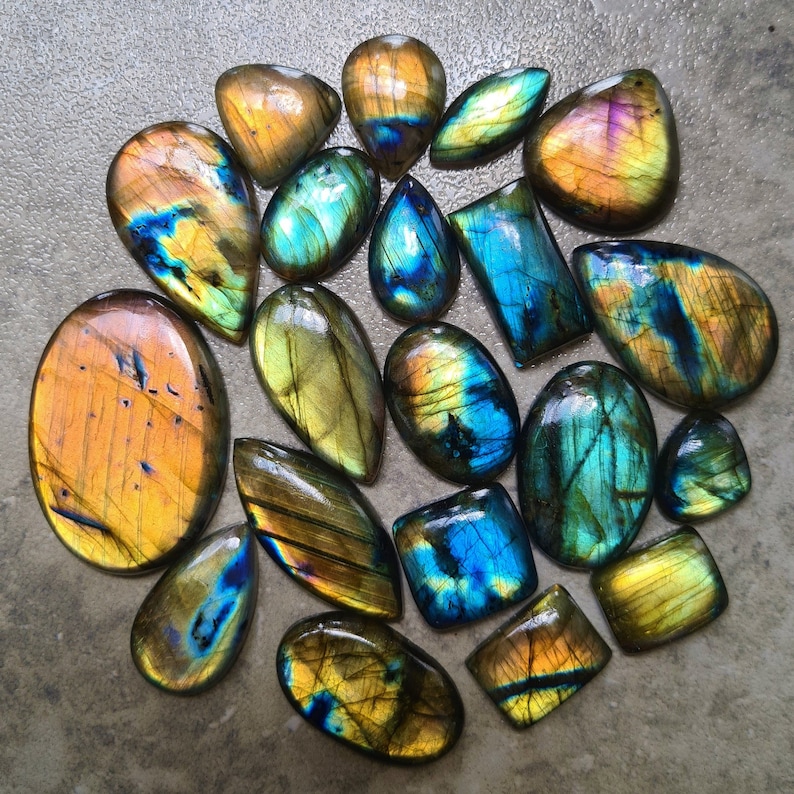 Wholesale Lot Of Flashy Labradorite Cabochon, Mix Shape Labradorite Gemstone Cabochon , Labradorite Lot,Top Quality Labradorite Loose Stone. image 5