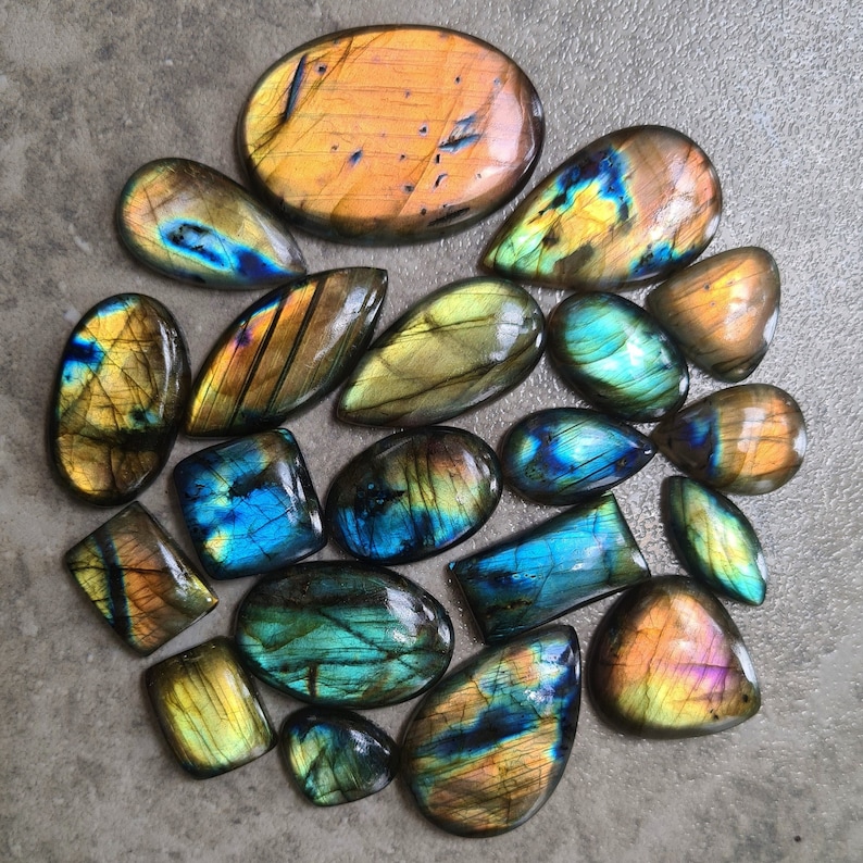 Wholesale Lot Of Flashy Labradorite Cabochon, Mix Shape Labradorite Gemstone Cabochon , Labradorite Lot,Top Quality Labradorite Loose Stone. image 6