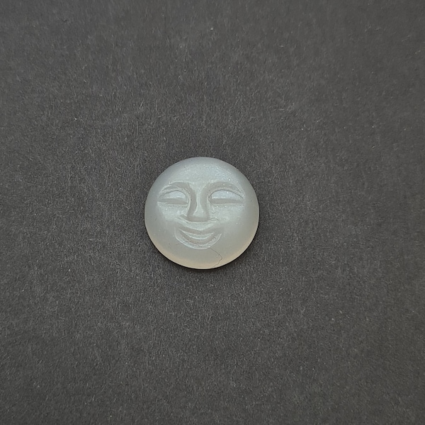 Natural White Moonstone Face~ Moonstone Hand Carved Loose Gemstone~ Natural Moonstone Face~ Gemstone Face Carved Loose Gemstone.