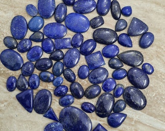 100 Carats Natural Lapis Lazuli Cabochon~ Top Quality Lapis Cabochon~ Untreated Natural AAA Lapis Cabochon Lot~ Lapis Lazuli Cabochon Lot.