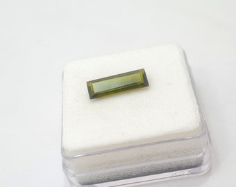 Baguette Cut Tourmaline Gemstone, Natural Loose Stone (15.2X5 MM)