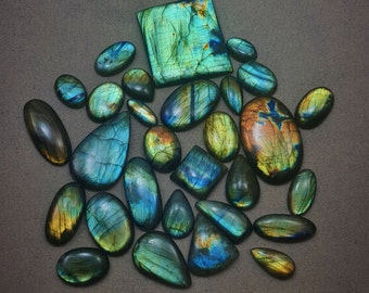 Awesome Natural Labradorite Gemstone,Multi Flashy Labradorite Cabochon,Loose Gemstone,Smooth Polish,Jewelry Making,27x15x6 MM,23.0 Ct