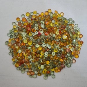 25 stuks 3-4 mm rond geslepen saffier, saffier losse steen, natuurlijke saffier 4 kt, saffier rond geslepen, saffier multi.