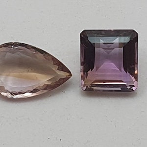 50 Carats Ametrine Cut Stone, Ametrine Gemstone, Natural Ametrine Cut Stone, Mix Shape Top Quality Ametrine Loose Stone For Jewelry Making. image 4