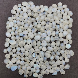 100 Carats Natural Moonstone Cabochon, Rainbow Moonstone Gemstone~ Moonstone Cabochon~ Moonstone Loose Stone Lot~ Mix Shape Moonstone..