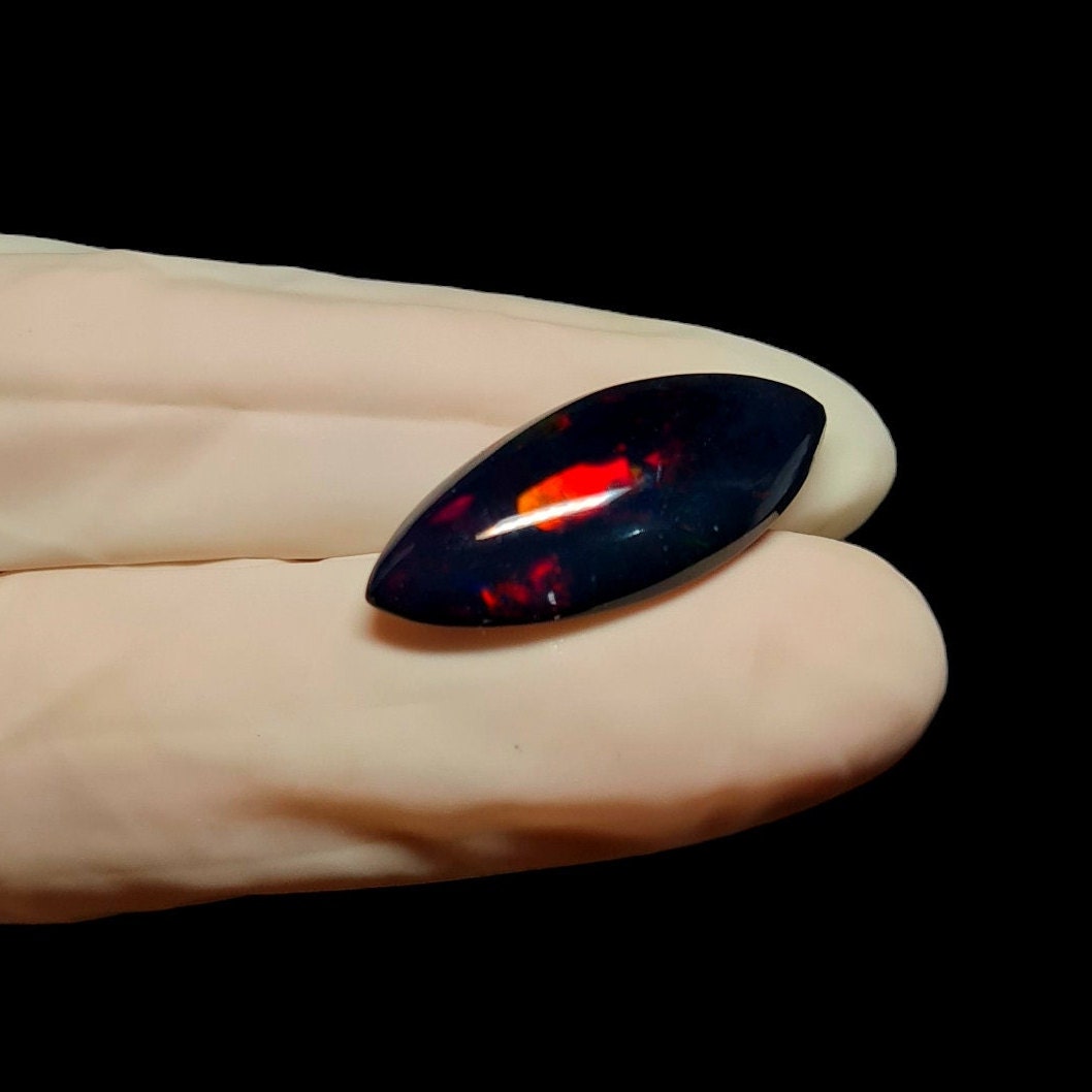 激安ショップ 食品 MM 12X26 Shape Quality AAA Cabochon Opal Black Marquise ポスター