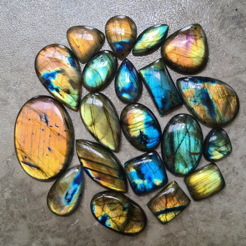 Wholesale Lot Of Flashy Labradorite Cabochon, Mix Shape Labradorite Gemstone Cabochon , Labradorite Lot,Top Quality Labradorite Loose Stone. image 2