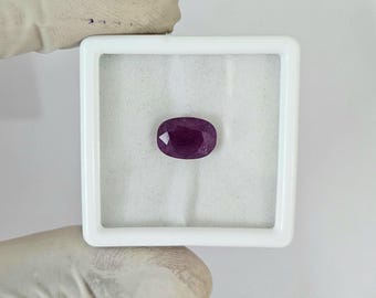 5.50 Carat Oval Ruby Cut Stone, Jewelry Making