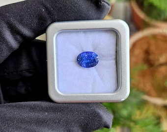 Oval Faceted Tanzanite Gemstone, 8x11 MM Blue Loose Stone, Jewelry Making