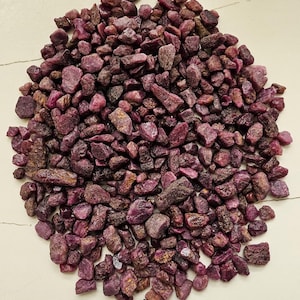 Natural Ruby Rough Stone | Uncut Crystal Jewelry Making Supply (July Birthstone)