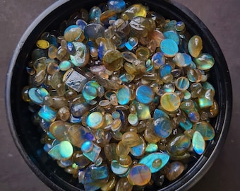 AAA Quality Natural Labradorite Cabochon Mix Shape Small Size Cabochons Wholesale Lot~ Flashy Labradorite Cabochon~ Labradorite Loose Stone.