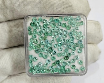 ザンビア産天然エメラルド – 2 mm ラウンドファセットAAA宝石 - Etsy 日本