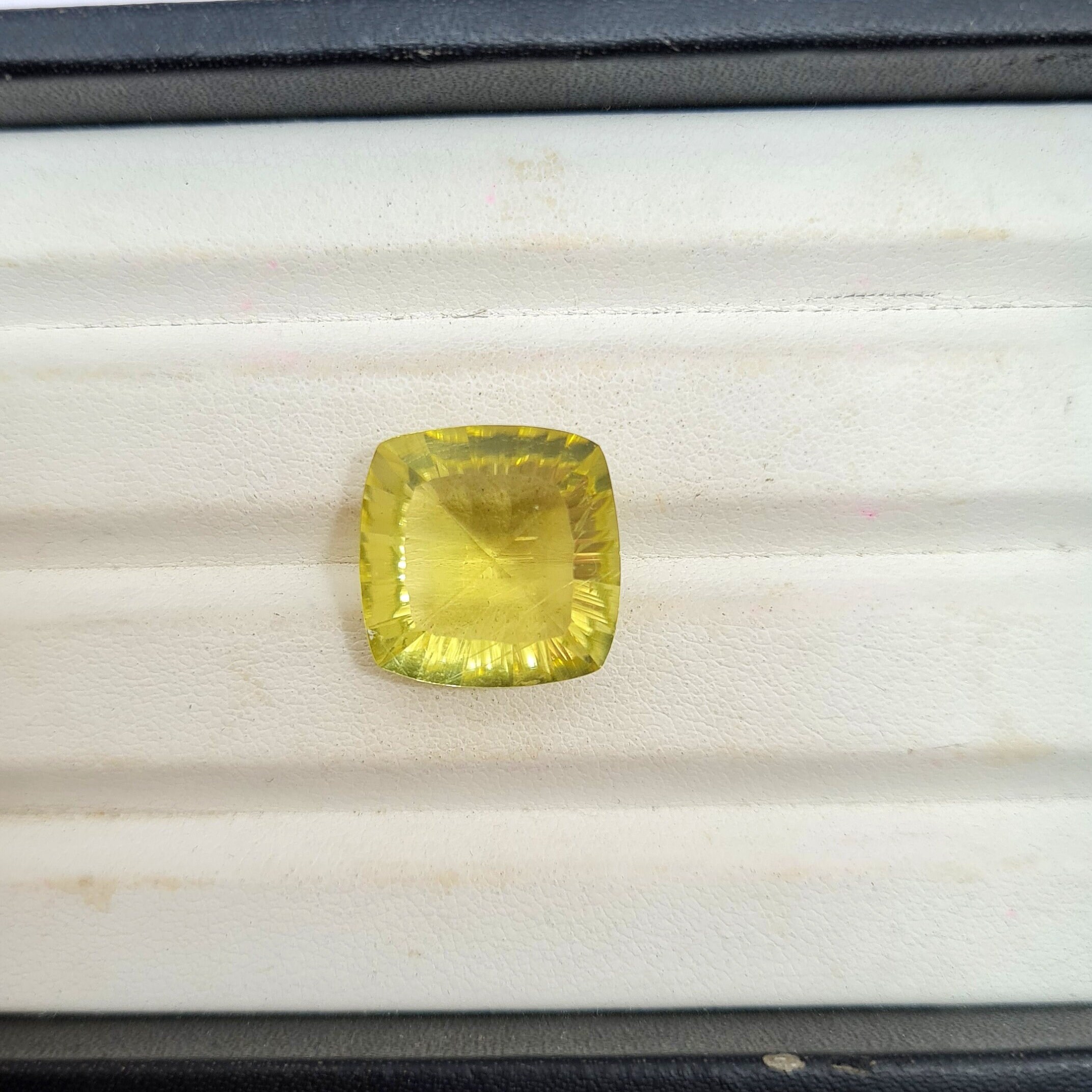 16 MM 天然レモンクォーツ、スクエアコンケイブカット宝石 - Etsy 日本