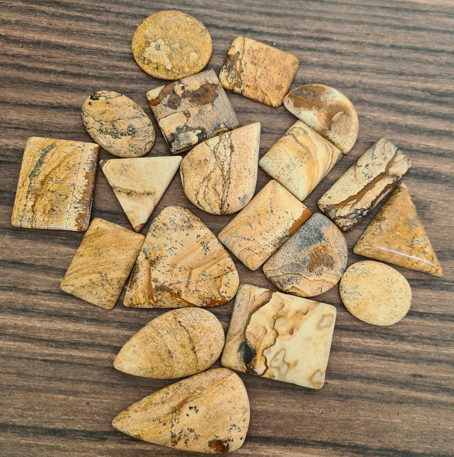 AAA Quality Natural Picture Jasper Cabochon Mix Shape Etsy