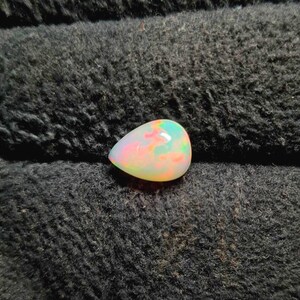 11x15 MM Pear  Fire Opal Cabochon, AAA Quality Natural Ethiopian Opal Gemstone Cabochon, Multi Fire Opal Cabochon, Opal Loose Stone.