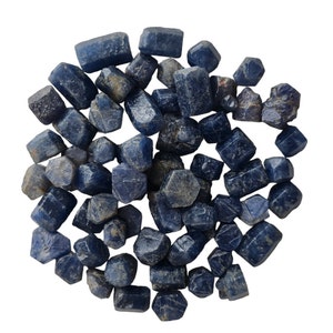 100 Carats 20 To 22 Pcs Blue Sapphire Rough, Natural Blue Sapphire Rough, Blue Sapphire Gemstone Rough, 6 To 12 MM Size Blue Sapphire Rough.