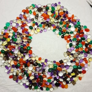 Over 250 Carats Lot Of Mix Semi Precious Gemstones, Natural Faceted Gemstone, Mix Shape Gemstones Cut Stone, Loose Stone For Jewelry Making.