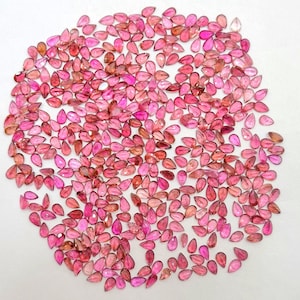 5X3 MM 25 Pcs Pear Shape Pink Tourmaline Cut Stones Natural Pink Tourmaline Gemstone Pink Tourmaline Faceted Stones Tourmaline Loose Stone