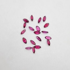 6X3 MM Marquee 19 Pcs Rhodolite Garnet Cut Stone, Natural Rhodolite Garnet Gemstone, Garnet Loose Stone For Jewelry Making.