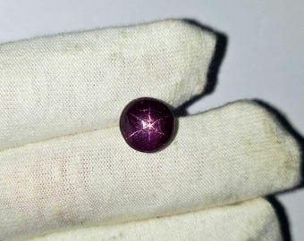 Cabujón estrella de rubí natural de 9,40 quilates, gema suelta redonda de 10 mm